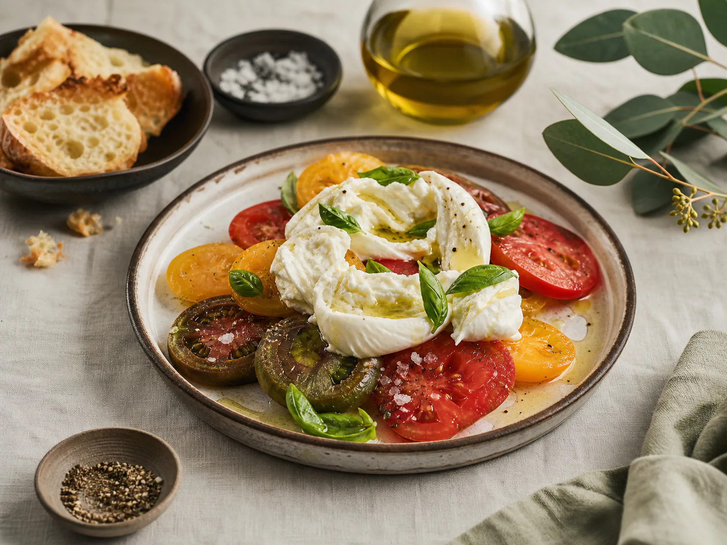 Burrata, Tomato & Estate Olive Oil
