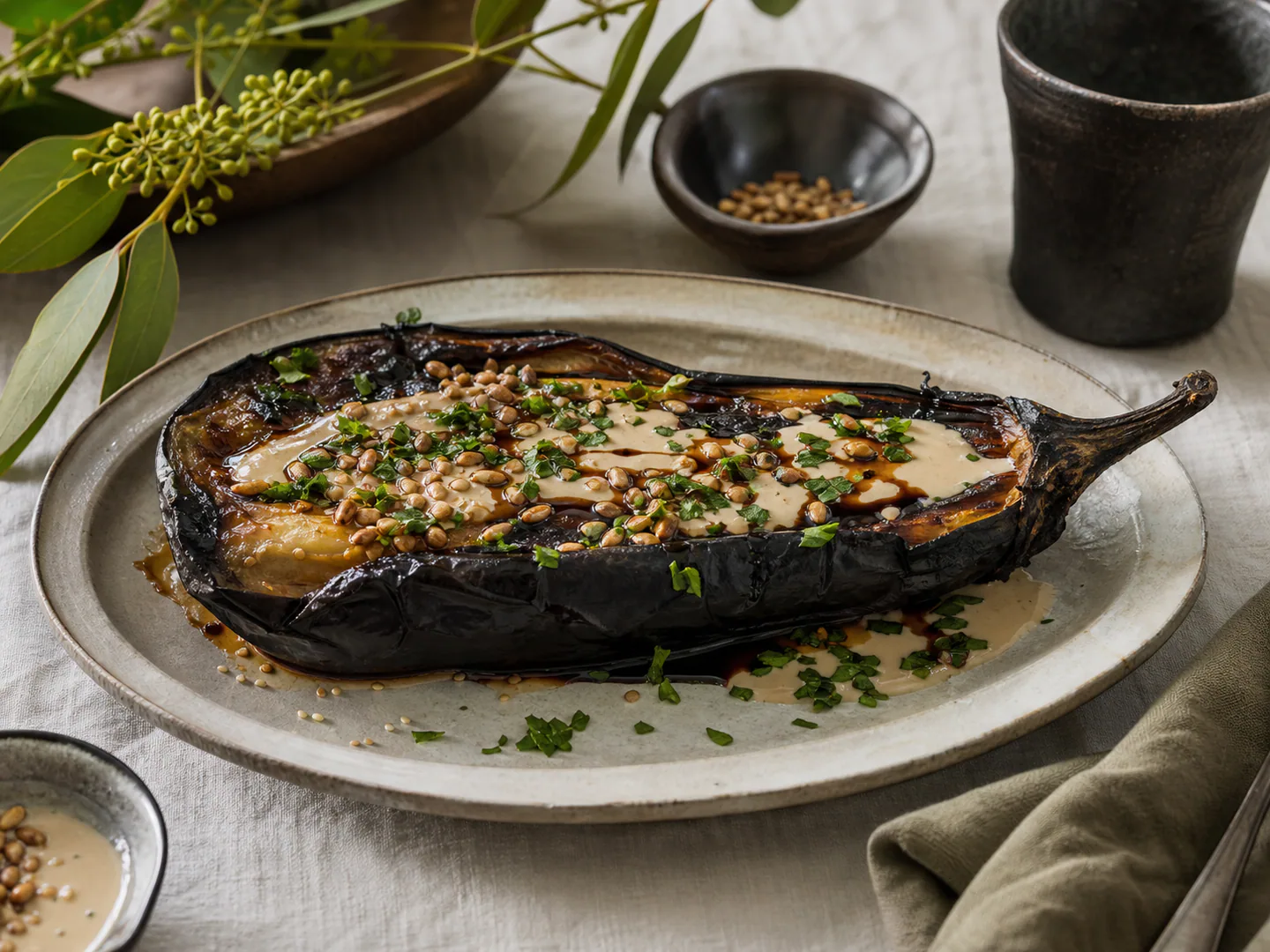 Smoky Eggplant with Caramelised Balsamic