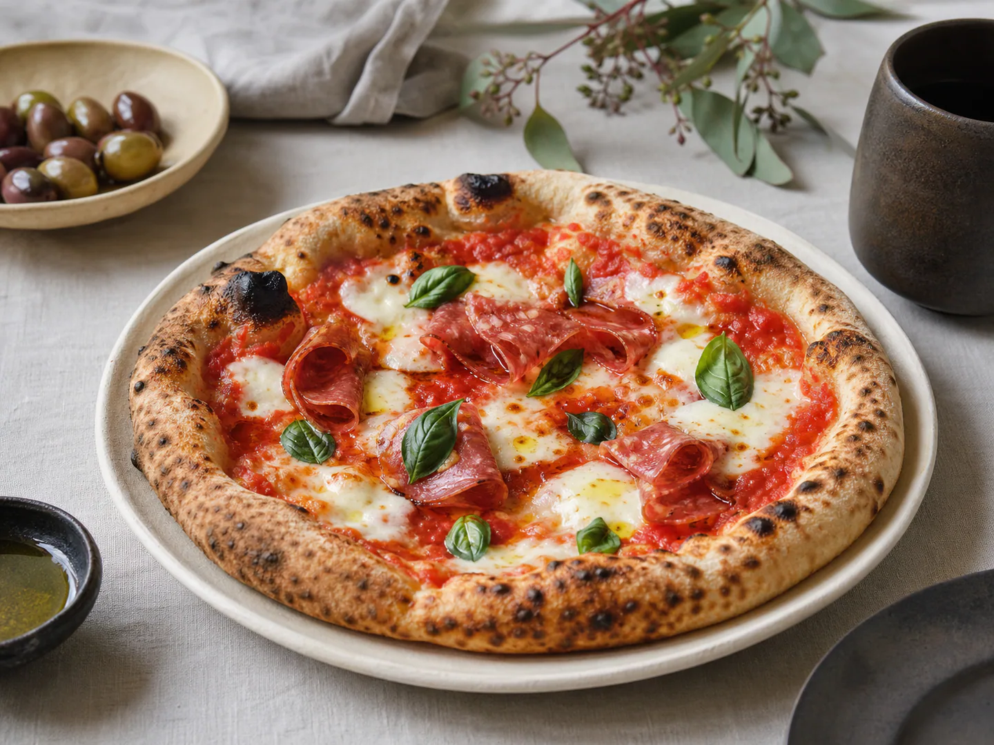 Wood-Fired Salumi Pizza